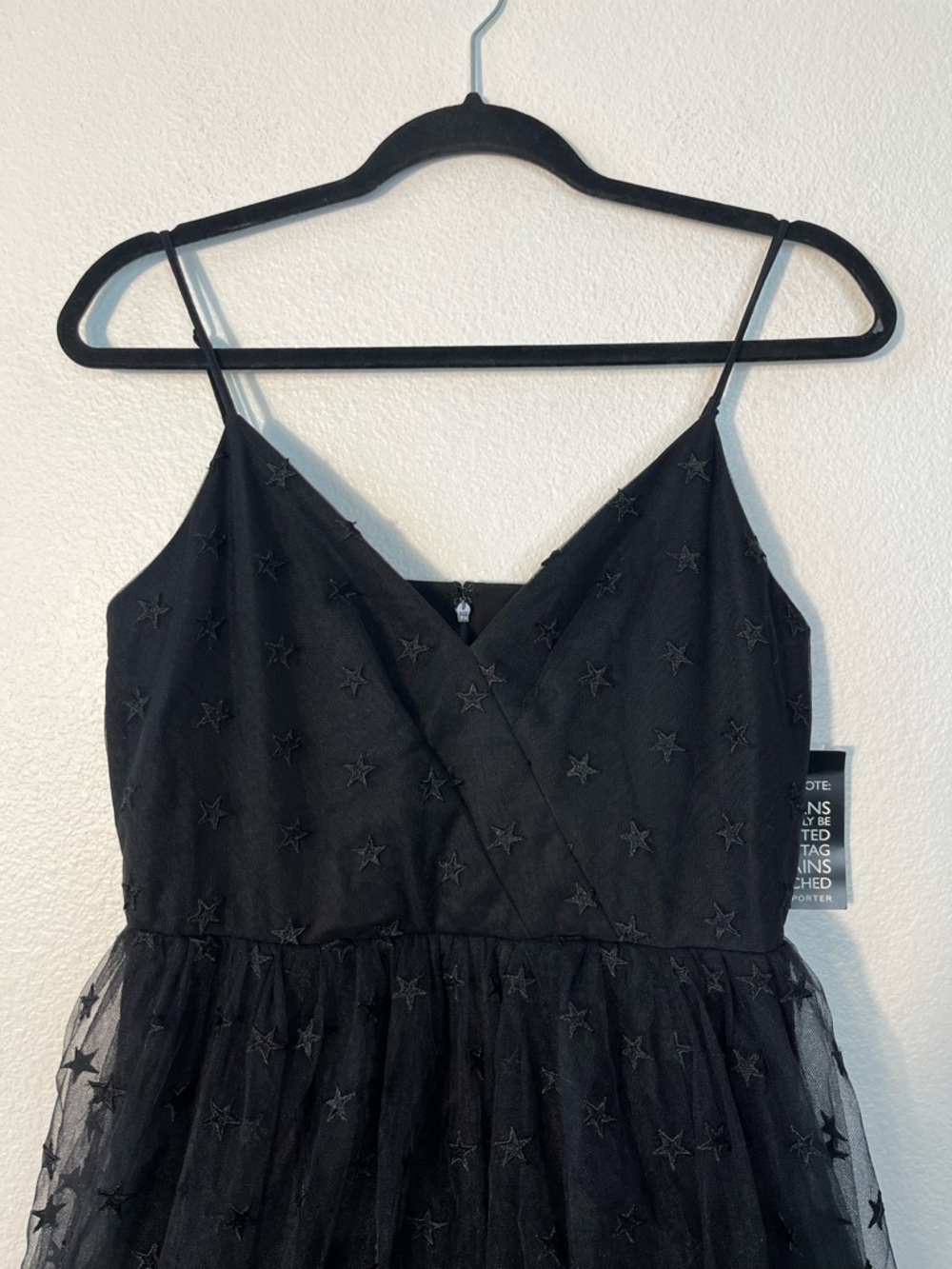 J. Crew Black Embroidered Star Tulle Dress Size 6 Party Prom Feminine NEW - Picture 7 of 11